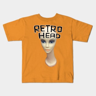 Retro Head Doll Head for Vintage Lover Kids T-Shirt